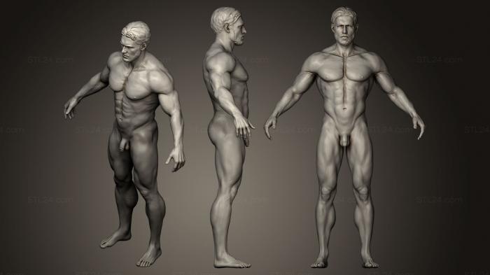 Figurines of people (Male Body Sculpt 3, STKH_0120) 3D models for cnc